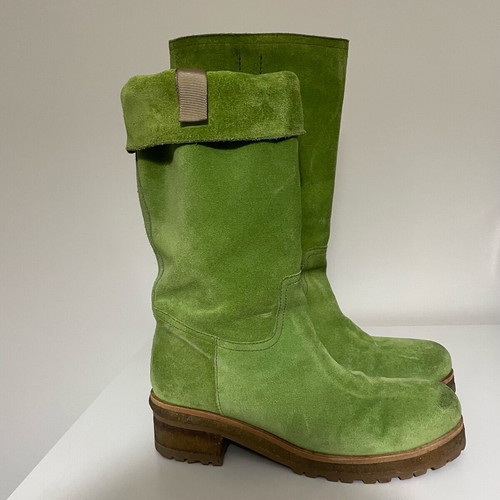 Fratelli Karida leather boot like new, size 37, green