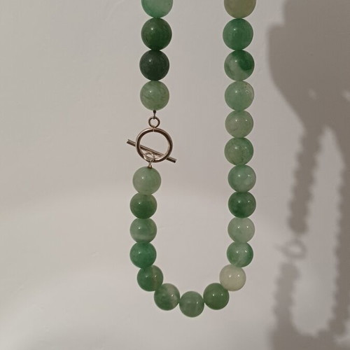 Choker necklace with semi-precious stones new, green