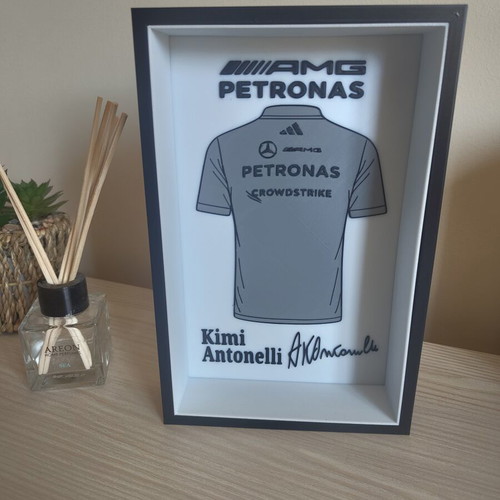 Kimi Antonelli AMG Petronas decorative frame like new 22x14