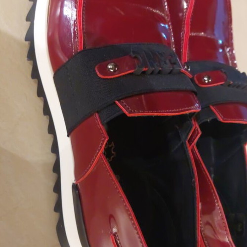 FRNC women's leather moccasins like new, burgundy, size 39
