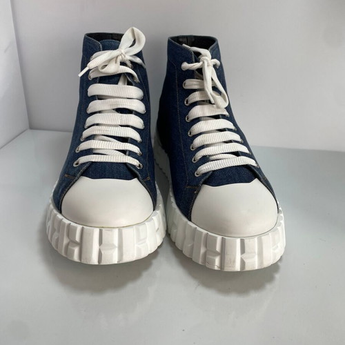 Hermes denim Climb sneakers used, size 42, blue