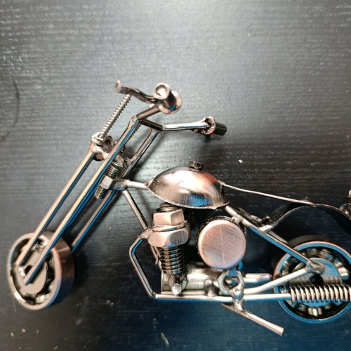 Decorative handmade motorcycle like new