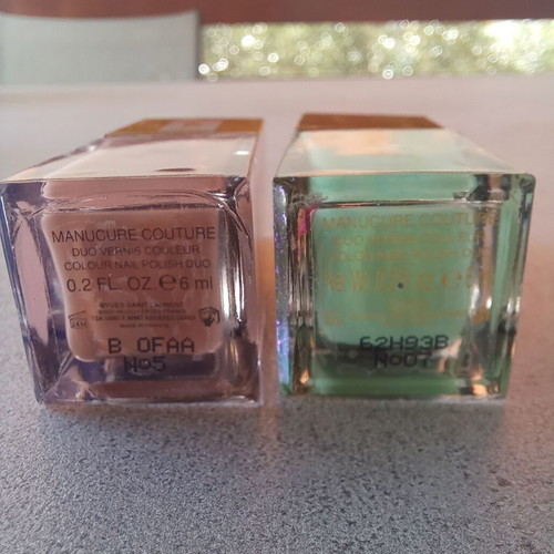 Yves Saint Laurent Vintage Manucure Couture Nail Polish No 5 & No 7 like new