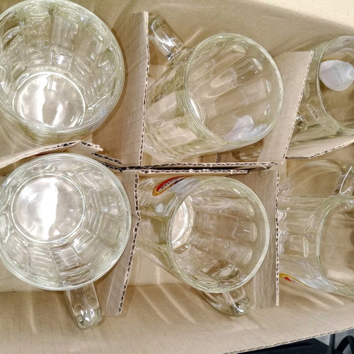 Amstel beer glasses new, pack of 6
