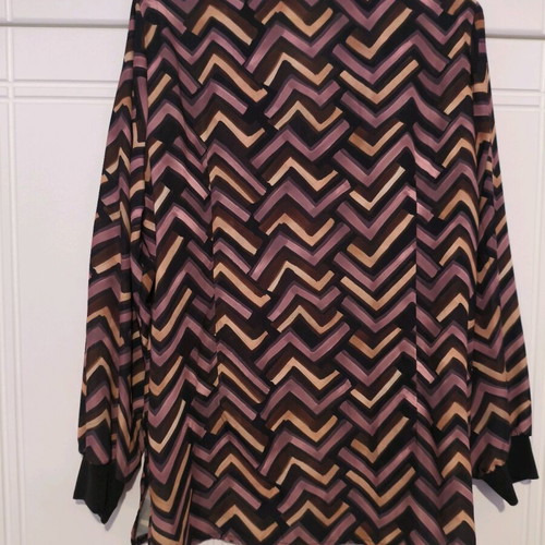 Blouse shirt with colorful print, new, size S