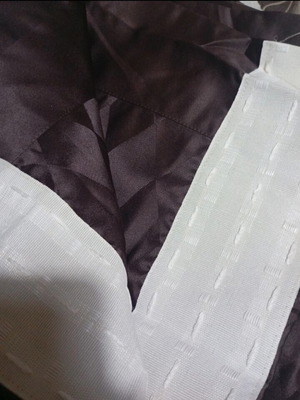 Satin curtain 130x160 new brown