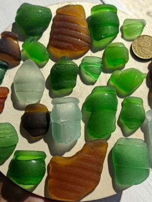Sea glass μεταχειρισμένο για κατασκευές