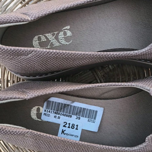 Exe women's moccasins new, size 39, beige