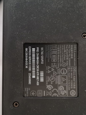 Dell WD19S-180W USB3 Thunderbolt σταθμός σύνδεσης χωρίς τροφοδοτικό