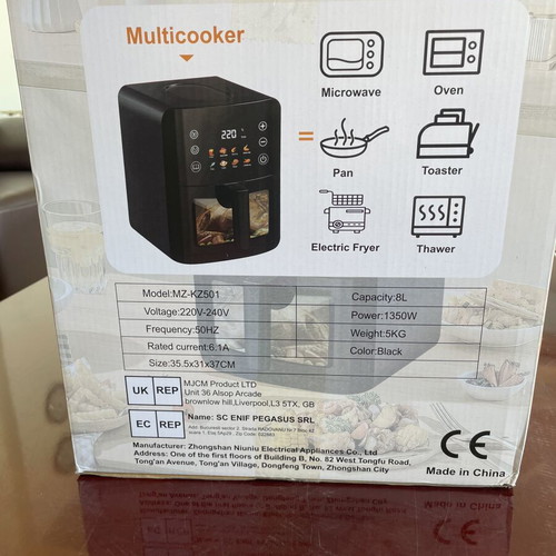 Air Fryer 8L, new, family size