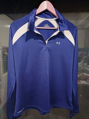 Sports style shirt like new, purple-blue, size XL