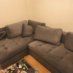 Corner sofa in U shape