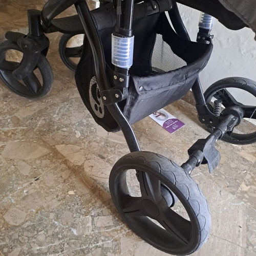 Lorelli Rimini 3in1 baby stroller, grey, suspension, storage