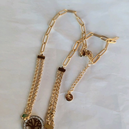 Steel Necklace New, Gold and Silver Colors