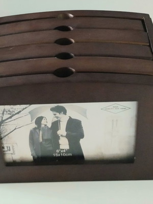 Wooden photo box for 96 photos like new