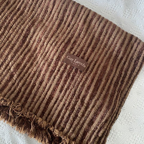 Guy Laroche Paris brown throw over 120x180cm used