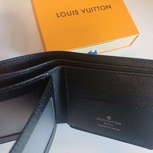Louis Vuitton Monogram Eclipse wallet black like new