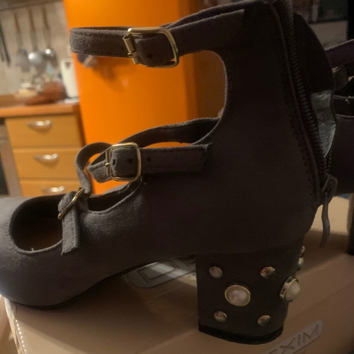 Melissa women's grey suede shoes like new with heels