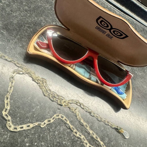 Urban Owl handmade red sunglasses like new
