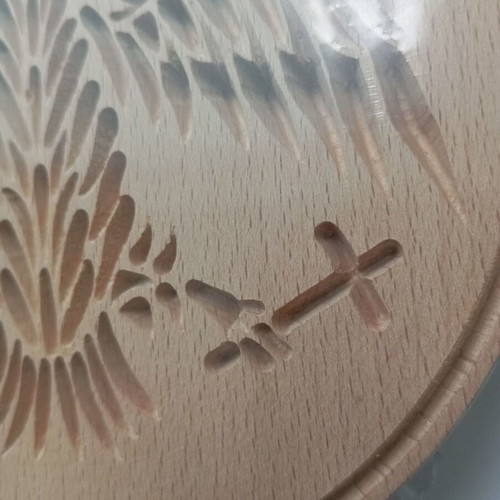 Wooden prosphoro stamp with double-headed eagle new