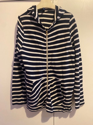 Men's striped navy blue jacket H&M used, size M