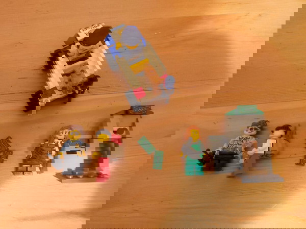 Σετ Lego αστυνομικοί με όχημα και σκυλο ληστές και ΑΤΜ