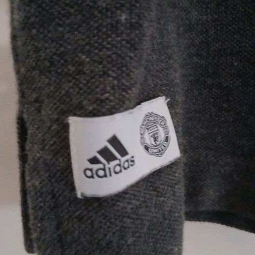 Manchester United Polo Shirt grey Medium like new Adidas 2021