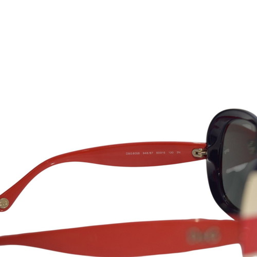 D&G Dolce & Gabbana Oversized Sunglasses D&G 8058, striped blue white red