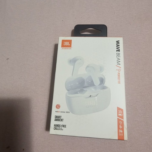JBL Wave Beam TWS wireless earbuds new, white