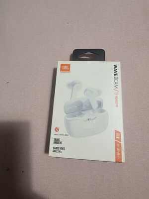 JBL Wave Beam TWS безжични слушалки нови, бели