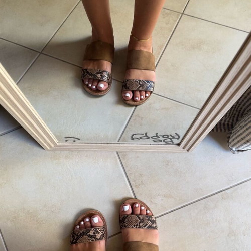 F&F Double Layer Sandals brown like new, size 36
