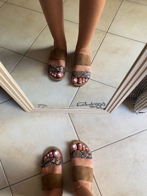 F&F Double Layer Sandals brown like new, size 36