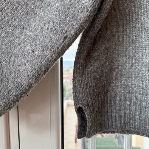 Zara jacquard knitted sweater like new with alpaca