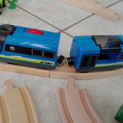 Playtive Junior Railway Set 72 Pieces Like New Wooden Train