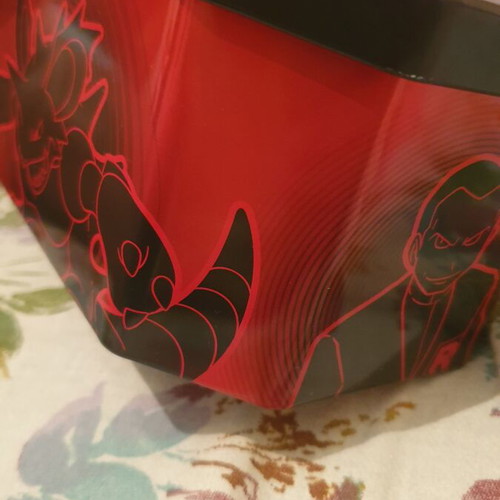 Pokemon TCG Tin Team Rocket MewTwo like new, card storage box