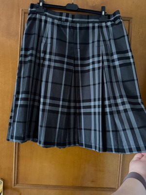 Plaid skirt with pleats like new, size large