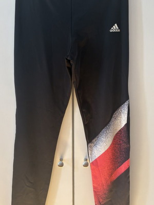 Adidas κολάν μαύρο με σχέδιο στο πόδι, μέγεθος S/M