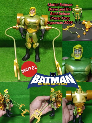 Mattel Batman Brave and the Bold Deluxe Power Prop Aquaman action figure 2009