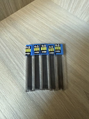 Mechanical pencil leads 0.5 mm, pack of 5