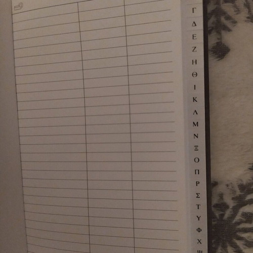Castelli telephone directory with Greek index, leatherette