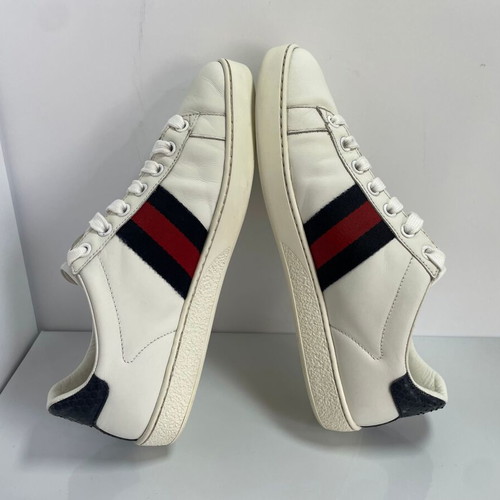 Gucci Ace leather sneakers used, size 37, white