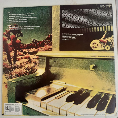 Procol Harum Shine on Brightly LP used, rock