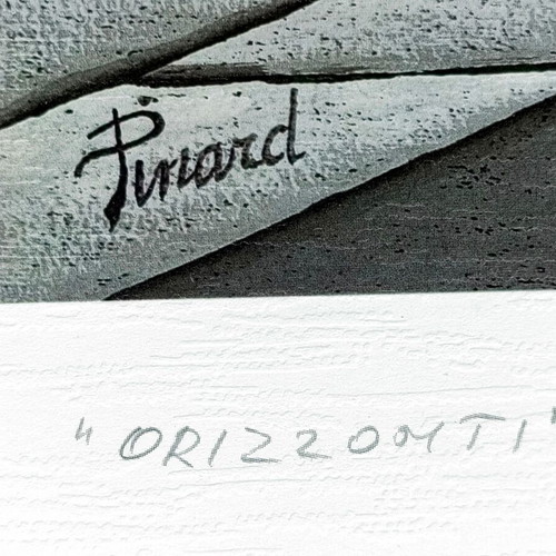 Pinard Orizzonti lithograph art print, like new