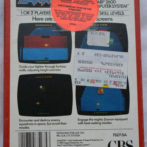 Zaxxon Atari 2600 game used, shoot 'em up