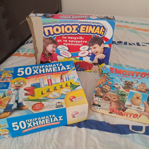 Emojito, 50 Chemistry Experiments, Poios Einai? board games set