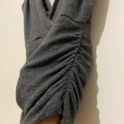 Top 2 in 1 used, wool, grey, size S-M