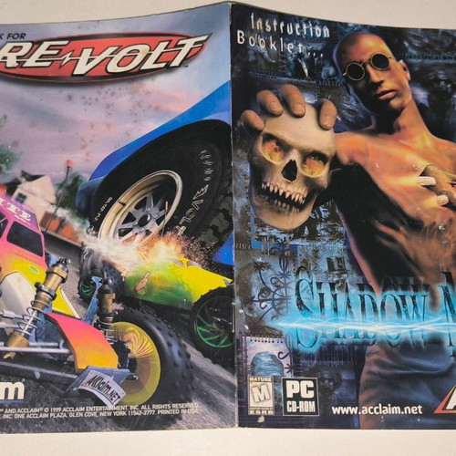 Shadowman PC game used with manual and map