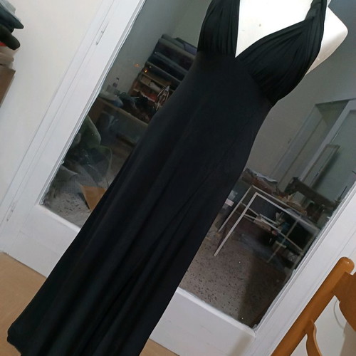 Black long versatile dress new, size S-M
