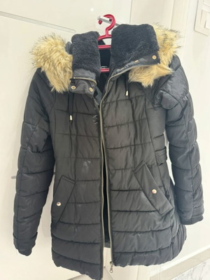 Zara women's black jacket XS used with zipper replacement