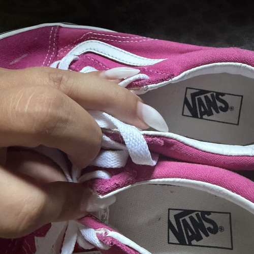 Vans athletic shoes used, size 33, pink